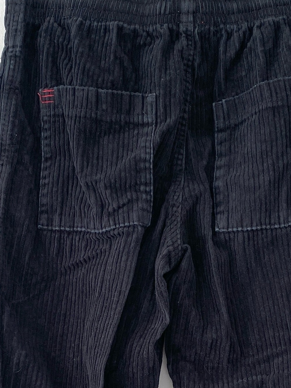 BDG Urban Outfitters Black Wide Corduroy Elastic-Waist Pants Sz S Minimal Chic - Picture 5 of 14